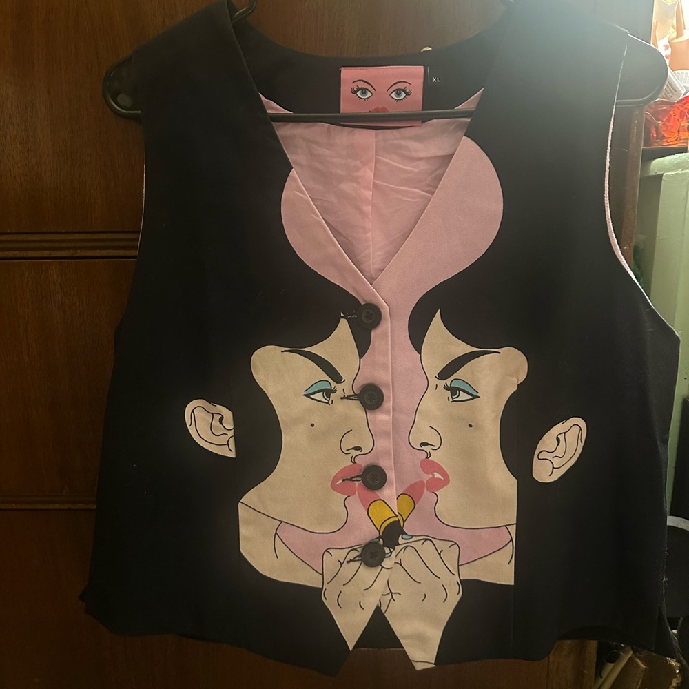 Lazy Oaf Collab Laura Callaghan Vest XL